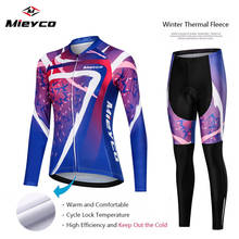 Conjunto feminino de ciclismo, conjunto com camisa e tecido térmico de flanela para inverno, jaqueta feminina de bicicleta de estrada, conjunto de camisa para corrida mtb 2024 - compre barato