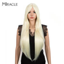 Miracle Lolita Wig 32Inch Long Straight Wig Synthetic Wigs For Women Long Cosplay Wig High Temperature Fiber White Wig 2024 - buy cheap