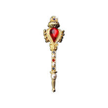 High-grade desgin Women Pins Brooch Gold scepter royal Crown Cross Rhinestones Crystals Stone Vintage Style Pin Brooch Jewelry 2024 - buy cheap