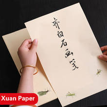 Xuan-20 hojas de Papel de caligrafía china semi-maduras, pintura de Papel Rijstpapier Batik, Arroz Qi Baishi, papelería Vintage 2024 - compra barato