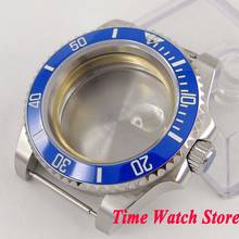 40mm 316L stainless steel Watch Case Sapphire glass blue ceramic bezel fit Miyota 8215 ETA 2836 movement SUB men's watch C97 2024 - buy cheap