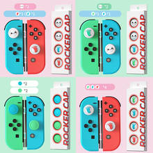 Gaming Rubber Thumb stick Grip Cover for Switch Lite Joycon Controllers Nintendo Switch Analog Joy Con Joystick case 2024 - buy cheap