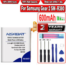 HSABAT 400 мА/ч, Батарея для samsung Шестерни 2 SM-R380 Шестерни 2 R380 SMR380 SM-R381 2024 - купить недорого