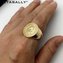 TOTASALLY INS Fashion Finger Ring for Women Coin vintage Style Top Rings Ladies Rings Jewelry Gifts anillos de mujeres Dropship 2024 - buy cheap