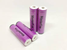 Masterfire-lanterna de lítio recarregável com 4 unidades, bateria sanyo protegida, ur18650zta, 3.7v, 18650, 3000mah, bateria de lanterna com pcb 2024 - compre barato