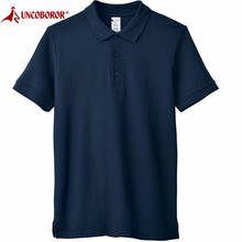 Camisa polo masculina verão 2021 clássico respirável camisa casual manga curta topos de algodão sólida camisa polo para hombre 3xl 2024 - compre barato