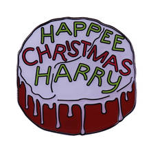 Happy Christmas Cake Badge Inspired by the birthday cake given to Hary in Sorcerer's Stone from Hagrid 2024 - buy cheap