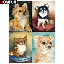HOMFUN 5D Diamond "Dog pet animal" Diamond Embroidery Full Round/ Square Diy Diamond Painting Cross Stitch Home Decor 2024 - buy cheap