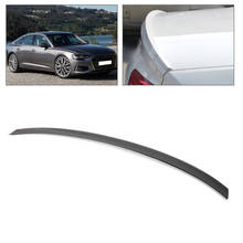 Trunk Spoiler Tail Wing Gloss Black S6 Style Fit for Audi A6 C8 2019-up 2024 - buy cheap