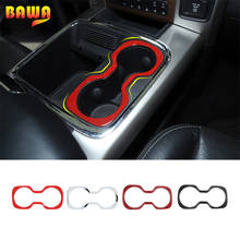 BAWA Interior Mouldings ABS Front rRow Cup Holder Decoration Ring Sticker for Dodge RAM 1500 2010-2017 Car Accessories 2024 - buy cheap