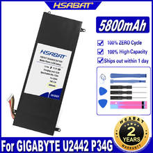 HSABAT GNC-C30 5800mAh Laptop Battery for GIGABYTE U2442 U24F P34G U2442N U2442S U2442V U24 U24T U2442T V1 V2 Batteries 2024 - buy cheap