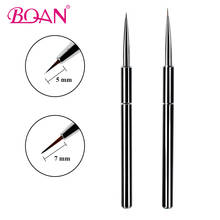 BQAN 1 Pc 5mm/7mm Nail Art Painting Pen Liner Line Drawing Flower Brush Manicure Art Tool UV Gel Polish Brushes Painting Tool 2024 - buy cheap