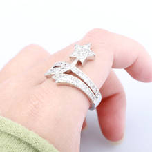 New Fashion Irregular Pentagram Rings Geometric Creative Punk Star Silvery Aesthetic Jewelry For Women Statement Wedding Party 2024 - buy cheap