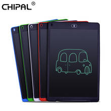 Chipal tablet gráfico digitalizador, tablet para desenho com tela lcd 12 argolas eletrônico mesa de desenho + caneta para crianças 2024 - compre barato