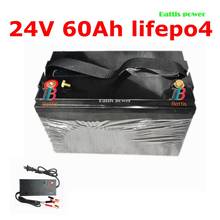 Batería Lifepo4 de 24V, 60Ah, 8s, BMS, para inversor, RV, EV, panel solar, equipo de seguridad, barco turístico + cargador de 10A 2024 - compra barato