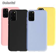 Capa traseira de silicone tpu para samsung galaxy, capa protetora para samsung galaxy s20 plus s20 + 5g 2024 - compre barato