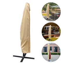 Waterproof Oxford Cloth Outdoor Roman Umbrella Cover Shade Garden Weatherproof Patio Cantilever Parasol Rain Cover 2024 - купить недорого