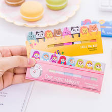 Creative Cute Animal Memo Pad Bookmarks Kawaii Sticky Notes Index Planner Paper Stickers Maker Stationery School Supplies 2024 - buy cheap