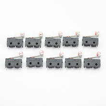 10 Pcs Mini Micro Limit Switch Roller Lever Arm SPDT Snap Action LOT 3Pin With Roller Limit Switch 2024 - buy cheap