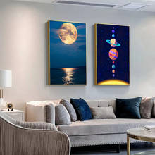 Nordic Sun Planet Art Canvas Posters and Prints HD Modern Printed Painting on The Wall Picture Minimalist Living Room Home Decor 2024 - buy cheap