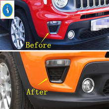 Yimaautotrims Auto Accessory Front Turn Signal Lights Lamp Decoration Cover Trim Fit For Jeep Renegade 2019 2020 ABS Colorfully 2024 - buy cheap