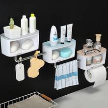 QD-estante de jabón sin perforación, soporte de doble capa montado en la pared, accesorios de baño, autoadhesivo 2024 - compra barato