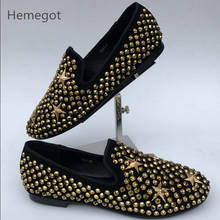 Sapatos femininos casuais de cristais, calçados sem cadarço com cristais 2024 - compre barato