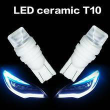 Luces LED de cerámica T10 W5W para Interior de coche, lámpara Universal superbrillante para matrícula, ancho de atmósfera, Boutique, 2 piezas 2024 - compra barato