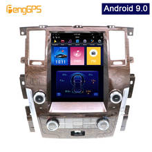 Tela vertical tesla android 12.1 para carro nissan patrol 2007-2014, com navegador gps, sistema de áudio fm 2024 - compre barato