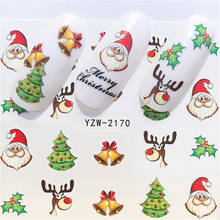 2021 NEW Winter Christmas Slider Nail Decals Nail Art Sticker DIY Manicure Water Accessory Transfer Foil Xmas Gift 2024 - buy cheap