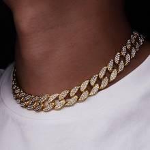 Necklace 2021 Trend Gold Necklace Jewelry Hip Hop Necklace Cuban Chain European and American Men's Necklace Hip Hop Jewelry 2024 - buy cheap