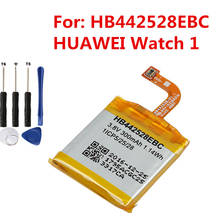Bateria de substituição original embutida para huawei watch 1, bateria de relógio inteligente 300mah 2024 - compre barato