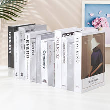 Modern Fake Books Decoration Simulation Fashion Faux Book Home Decoration Accessories Storage Fake Book Box 2024 - buy cheap
