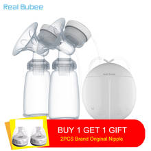Upgrade Double Electric Breast Pumps Free Two Nipple Powerful Suction DIY USB Breast Pump with Baby Milk Bottles 2024 - buy cheap