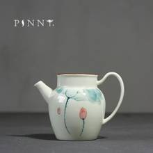 PINNY 200ml Hand Painted Porcelain Lotus Cha Hai Ceramic Chinese Kung Fu Tea Separator Pigmented Drinkware 2024 - buy cheap