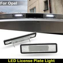 For Opel Astra F/G Corsa B Omega A/B Vectra B Zafira A Car Rear White LED License Plate Light Number Plate Lamp 2024 - buy cheap