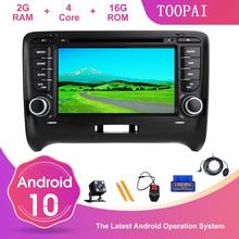 TOOPAI Auto Radio Android 10 For Audi TT MK2 GPS Navi DVD 7" IPS DSP Screen Car Multimedia Player Steering Wheel Control DVD CD 2024 - buy cheap