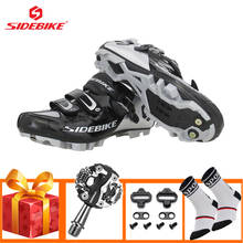 SIDEBIKE-zapatillas de Ciclismo de montaña para hombre y mujer, calzado deportivo con autosujeción y pedales SPD, Unisex 2024 - compra barato