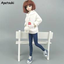 White Red Super Coat Sweatshirt For Barbie Doll Clothes For Barbie Doll Outfits Canvas Shoes Leather Pants 1/6 Doll Accessories 2024 - buy cheap