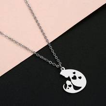 Todorova Stainless Steel Necklace For Women Lover's Cute Family Mum Baby Cat Pendant Necklace Fashion Jewelry Gift For Women Men 2024 - buy cheap