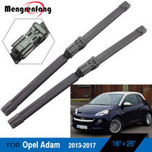 For Opel Adam Car Soft Rubber Wiper Front Windscreen Wiper Blades Push Button Arms 2013 2014 2015 2016 2017 2024 - buy cheap