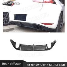 MK7 O Style Carbon Fiber Material Rear Bumper Lip Diffuser for Volkswagen Golf 7 Standard GTI Hatchback 2014-2017 RZ Style 2024 - buy cheap