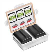 Camera Battery Storeage Box for NP-FZ100 NP-FW50 BLF19 BLG10 BLC12 BMB9 BP-511 LP-E6 LP-E8 E10 E12 E17 EN-EL23 EN-EL3E EN-EL14 2024 - buy cheap