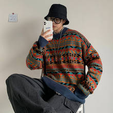 Suéteres de Cachemira de punto para hombre, ropa para mantener el calor, abrigos de moda, M-2XL de punto de lana con estampado, novedad de invierno, 2020 2024 - compra barato
