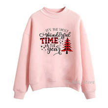 Merry Christmas hoodies for women cute graphic sweatshirts pink hoody cute Christmas gift oversize clothes winter top streetwear 2024 - buy cheap