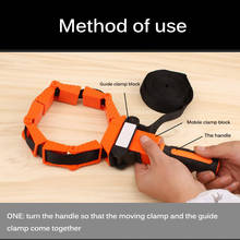 1pc Multifunction belt clamp Woodworking Quick Adjustable Band Clamp Polygonal clip 90 Degrees Angle Corner Photo Frame Clips 2024 - buy cheap