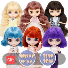 ICY DBS Blyth doll joint body short long oil hair and white skin glossy face special price Licca toy girl gift 1/6 30cm bjd 2024 - buy cheap