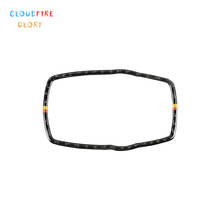 Cloudfireglory carro de fibra de carbono multimídia botão quadro capa guarnição para bmw x3 f25 2011-2017 x4 f26 2014-2018 x5 f15 2024 - compre barato