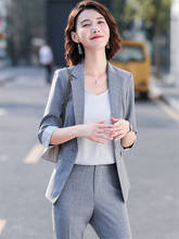 Pink Blazer Women's Short Section Korean Style 2020 Spring and Summer Casual Slim Cropped Sleeve Suit Thin Section Outfit R223 2024 - buy cheap