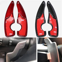 Red Black Carbon Fiber Steering Wheel Paddle Shift Extension Shifter Cover Trim For Toyota 86 FT86 GT86 For Subaru BRZ 2017 2018 2024 - buy cheap